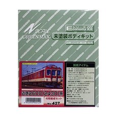 10491884 모형 기차 기관차 열차 철도 그린맥스 N게이지 427 긴테쓰 2600 2430 계 4량 편성 세트