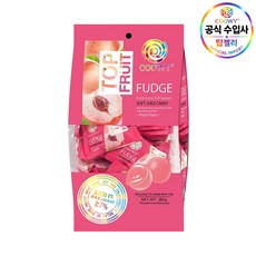 coowy 쿠위 탑젤리 탑후르츠 복숭아맛 280g, 6개