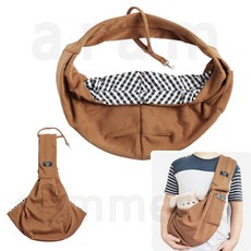 강아지포대기 애견슬링백 강아지띠 BRN