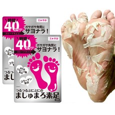 마슈마로 맨발 다리 각질 잡기 팩 신는 것만 40분 발바닥 각질 제거 냄새 풋, 1