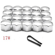 자동차 휠 커버 허브 너트 볼트 캡 레니게이드 나침반 랭글러 커맨더 글래디에이터 리버티용, 1. 17mm silver, 1개