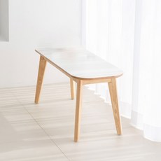 디자인제이 오슬로 유칼립투스 2인용 원목 타원 벤치, 오슬로 벤치 980x380