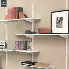 정스네 찬넬선반/목재용/35피치 벽면선반, 찬넬기둥) 크롬/4자