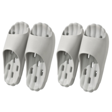 1+1 제이드슈 EVA 욕실화 미끄럼방지 슬리퍼, 1세트, 그레이+그레이