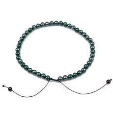 【海夫健康生活館】恩悠數位 NU 開運能量珠項圈 45顆10mm 金屬深綠(9HPN001DG45), 1個