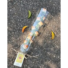 기념일 시들지않는꽃 모루 인형 만들기 모루꽃다발키트, 단일 오렌지옐로우 풍경 꽃다발 완제품 B, 1개