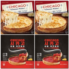프리미엄 시카고피자 국산치즈2+리얼 시카고피자 치즈2, 355g