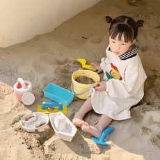 편한집 야외 모래놀이 도구 모래놀이장난감 바다모래놀이장난감 야외놀이장난감, 랜덤, 590g, 1세트