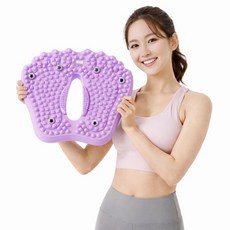 베스트바잉 가정용 무소음 친환경 지압 스텝퍼, 퍼플