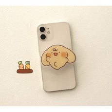 젤리크루 망상리토끼 하트쿠키 곰머그톡 캔디톡 하트탄붕이그립톡 핑크곰톡 현타토끼톡 꽃카톡 에어팟톡 밤톨톡 달붕이톡, 1개, 레츠고달붕이 클리어톡
