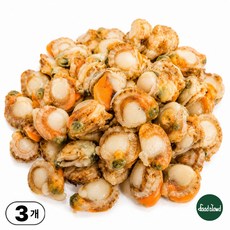 순살 가리비 1kg 자숙 가리비살 냉동, 3개