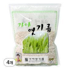 가야 보리 엿기름 가루 엿질금 식혜용 식혜가루, 500g, 4개