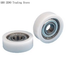 1pcs 8x26x8mm 고무로 덮인 미니 소형 바퀴 608ZZ 베어링 플랫 롤러 POM 고무로 덮인 플라스틱 풀리 베어링, [01] 옵션1
