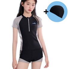 여아 수영복 래쉬가드 초등 주니어 생존수영