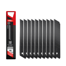 델리툴즈 SK2 커터칼날 전문가용 25mm Deep-V 칼날 10개입 DL-DP252, black, 1개
