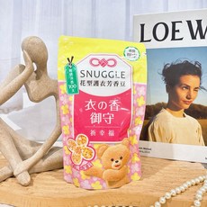 熊寶貝 花型護衣芳香豆 280ml 補充包 香御守 白桃茉莉 梨花鈴蘭 期間限定版, 1個, 白桃x茉莉-粉色