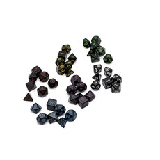 trpg 주사위 7세트 2종 신규 / 보드게임부품 다이스 주사위세트, 01. 블랙, 03. 그린, 1개