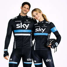콜럼버스 SKY CYCLING TEAMS 긴팔 자전거 사이클복 상하의세트