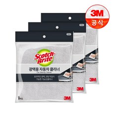 [3M]광택용 자동차 세차타월, 3개, 40x40cm