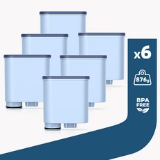 필립스 PHILIPS 와 호환 가능 라떼고/에스프레소머신 전용 아쿠아클린 필터 CA6903/10 CA6903/22 4개입 / 6개입 스케일 방지 천연 스케일 제거, 1박스, 4개