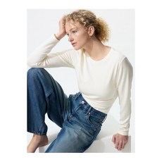 유니클로 보온성 여자 긴팔 긴팔티 티셔츠 히트텍 방한 겨울 따뜻한 울트라 웜 크루넥