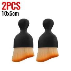 자동차 에어 벤트 청소 소프트 브러시 케이싱 인테리어 도구 인공 틈새 먼지 자세히, 04 NO cover-2PCS