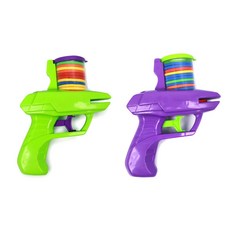 마쏘 플라이잉 디스크 건 장난감 총 아웃도어장난감, 퍼플