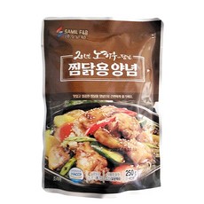 가나안식품 찜닭양념 안동찜닭 야채찜닭 간편조리용 파우치형, 250g, 1개