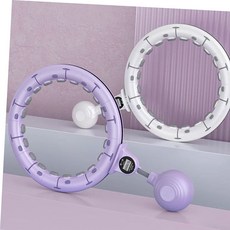 실내블록훌라후프 다이어트 실내 운동 카운트 홈트 카운트훌라후프, S, 퍼플