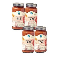 청정원 토마토와 생크림 로제 스파게티소스 600g 4개