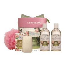 【義大利 L’ERBOLARIO 蕾莉歐】玫瑰香氛禮盒《WUZ屋子》沐浴乳 植物皂 沐浴球, 1個