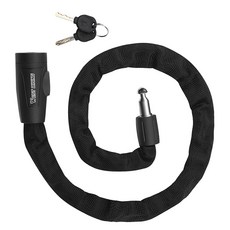 시그니처베이지 자전거 킥보드 열쇠키 번호키 섬유 스틸 자물쇠 YPZ114, 1개, 블랙 열쇠키
