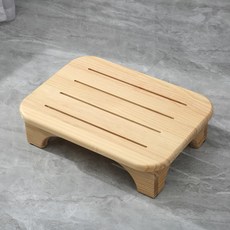 디딤판 높이 키높이 키높이발판 싱크대발판, 파인우드 32x12 투명 래커