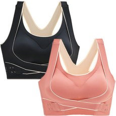 심리스 스포츠 요가 필라테스 브라탑 빅사이즈 1+1