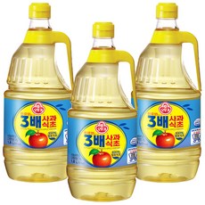 오뚜기 3배 사과식초, 1.8L, 3개