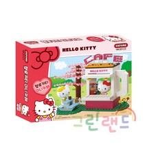 헬로키티 미니카페 HK30122 옥스포드블록 6세이상 키즈블록 디저트카페 키티블록 그린랜드79, 1개