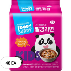푸디버디 빨강라면, 84g, 48개