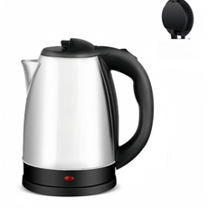 ADSA 不鏽鋼電熱水壺, 1.8L黑蓋頭塑膠蓋 美規 110V 1000W