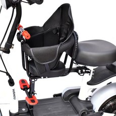 전기자전거보조안장 전기자전거 쿠션 등받이 시트 자전거 보조의자 보조 보조안장 안장 어린이, 308 팔걸이+발+등받이+원형+벨트, 1개