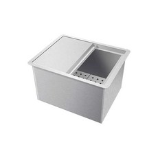 스텐 얼음 저장고 일반 대용량 얼음저장고 단품 보관, 상세페이지 참고, 201강 40-40-30 플래그십