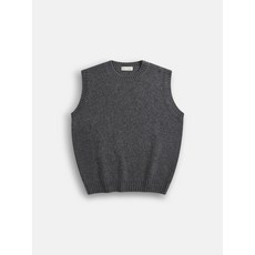 THE WEATHER IS AWESOME 램스울 니트 베스트 그레이