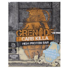 GRENADE Carb Killa 高蛋白棒白巧克力餅乾, 12個, 60克