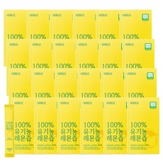 김소형 헤밀레 100% 유기농 레몬즙 원액 스틱 15포, 300g, 24개