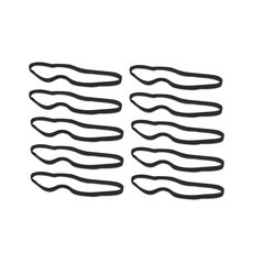 10 20개입 스포츠 논슬립 탄력 헤어밴드 얇은 축구 요가 러닝 땀밴드 여성 소녀용, 10pcs Bla