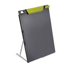 力大牌 文件夾板 A4 丹麥夾 多功能辦公文具, 1個, 板夾-66242-可站立式-灰綠