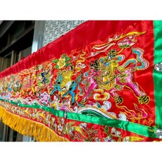 精繡凸棉五尺一八仙彩 #5尺1八仙彩 繡線浮八仙彩, 1個