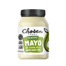 초슨푸즈 클래식 마요네즈 아보카도 오일 32oz Chosen Foods Classic Mayonnaise Avocado Oil, 946ml, 1개