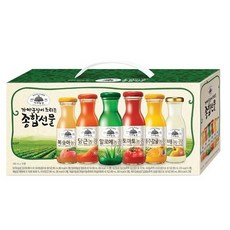 가야농장 주스 6종 종합선물세트, 180ml, 20개