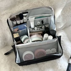 여성 여행용 대용량 화장품 파우치 대형 스탠드 수납 네일가방