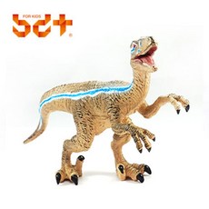 맘앤차일드 2608 벨로키랍토르 소프트 공룡 피규어 모형 인형 장난감, 1개